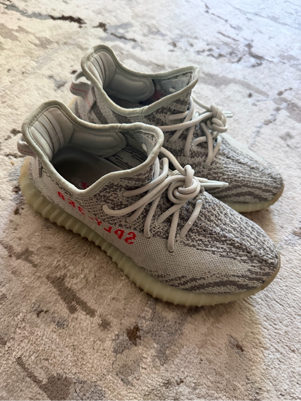 Yeezy Boost 350 V2 Grey with Red Stripe